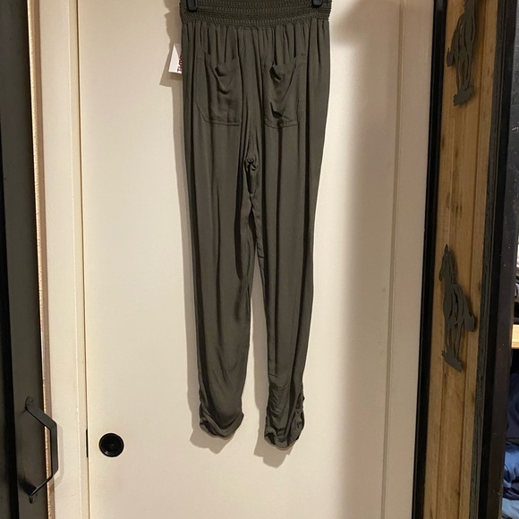 Ci Sono Charcoal Drawstring Trousers NWT Medium - Picture 2 of 5